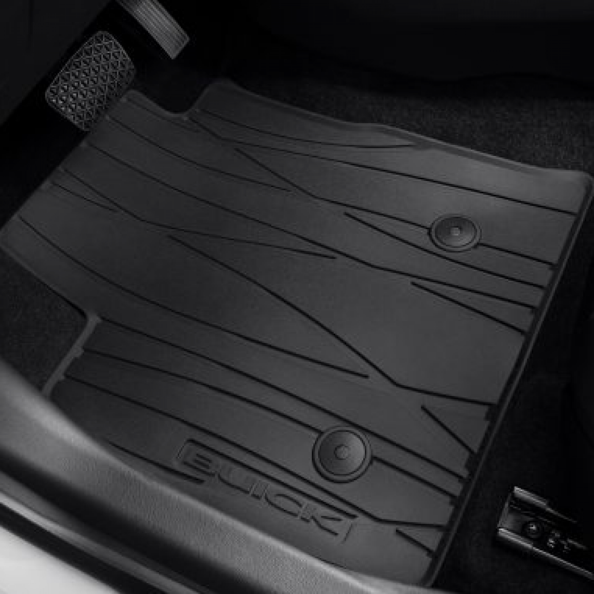 Buick Floor Mats - Front & Rear Premium All Weather, AWD, Buick Script, Ebony 42664379