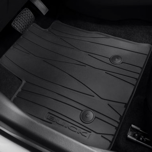 Buick Floor Mats - Front & Rear Premium All Weather, AWD, Buick Script, Ebony 42664379