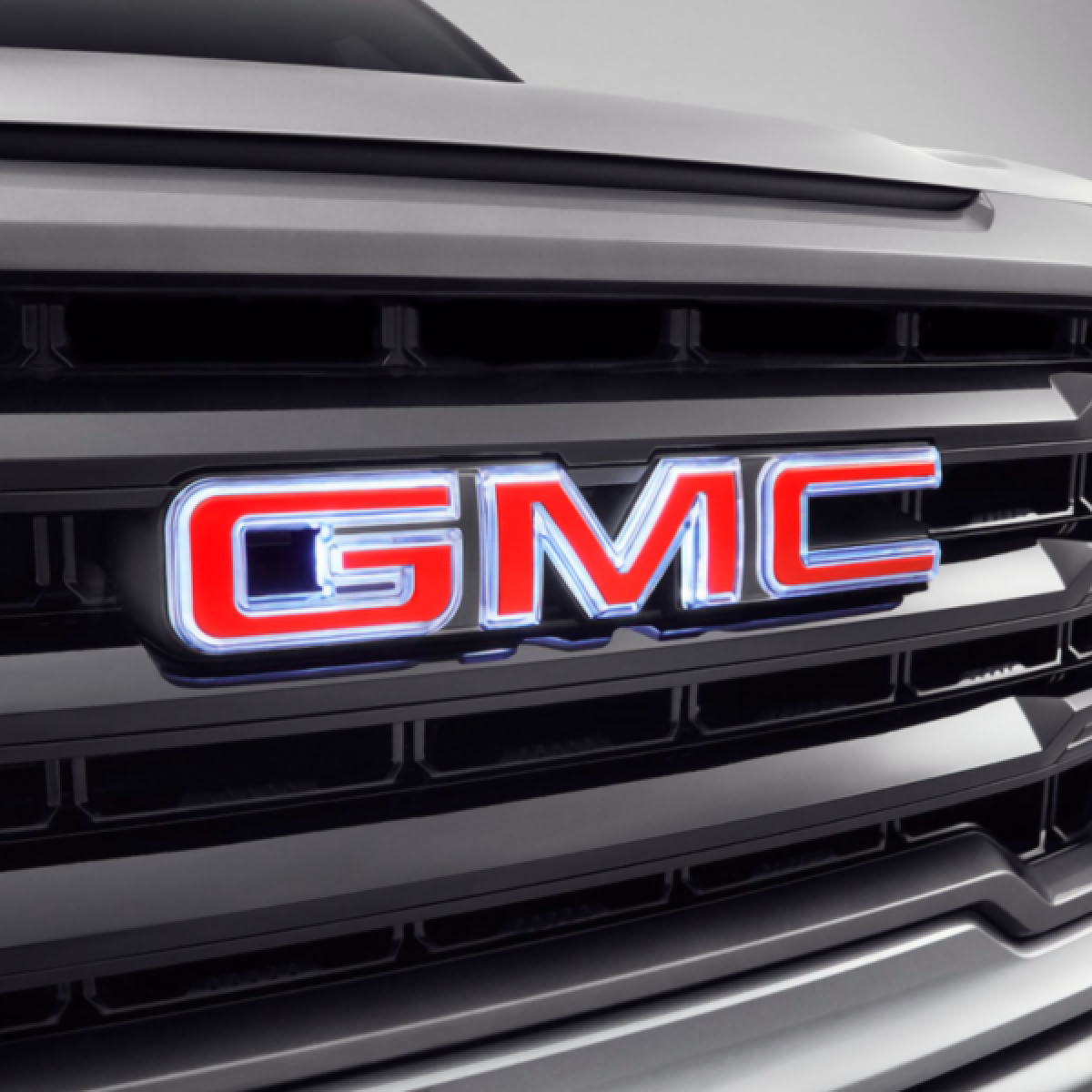 GMC Exterior Emblems - Front Illuminated GMC Emblem, Red for 2020-2023 Sierra 1500 HD 84741557