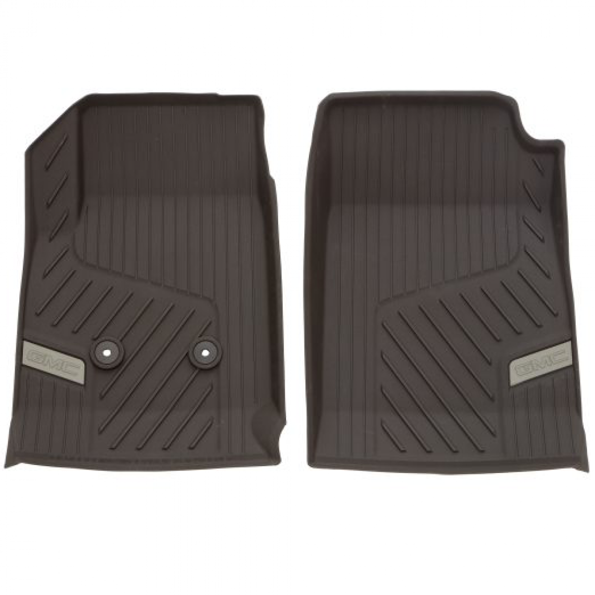 GMC Floor Liners - Front Premium All Weather, GMC Logo, Cocoa 2016-2022 Canyon 84708360