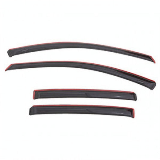 Buick Side Window Weather Deflector - Associated Accessories, 4-Piece, In-Channel, Smoke Black 19368991