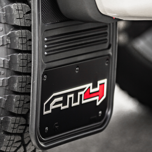 GMC Splash Guards - Gatorback, Front & Rear, Black AT4 Logo 19432687