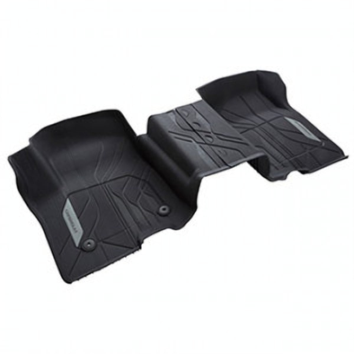 Chevrolet Floor Liners - Front Premium All Weather, W\/O Console, Chevrolet Script, Jet Black 84333606