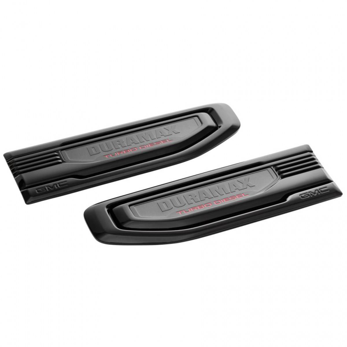 GMC Exterior Emblems - Sierra Duramax\u00AE Fender Vent Emblems, Black 85160719