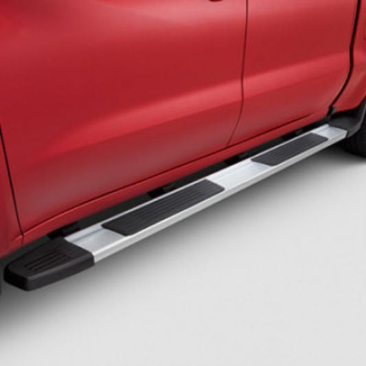 GMC Tubular Assist Steps - 6 inch, Rectangular, Wheel-To-Wheel, Chrome 84016710