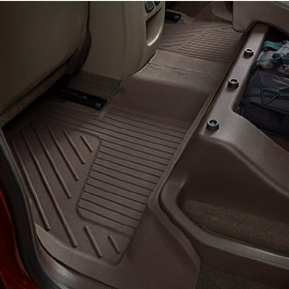 GMC Floor Liners - Second-Row Premium All Weather, Cocoa for 2016-2022 Canyon 84708334