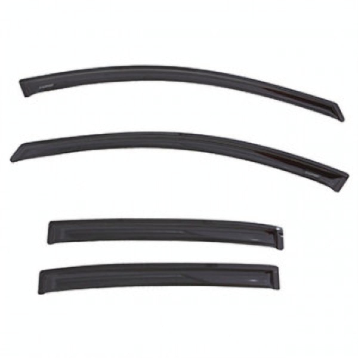 Buick Side Window Weather Deflector - Associated Accessories, 4-Piece, Tape-On, Smoke Black 19368992