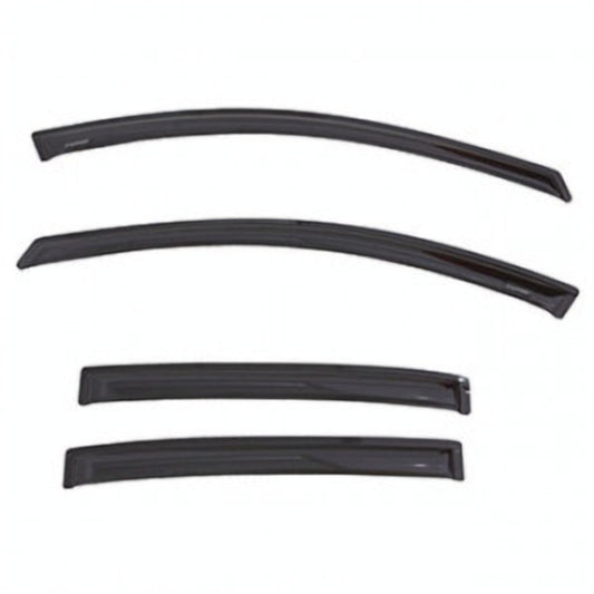 Buick Side Window Weather Deflector - Associated Accessories, 4-Piece, Tape-On, Smoke Black 19368992