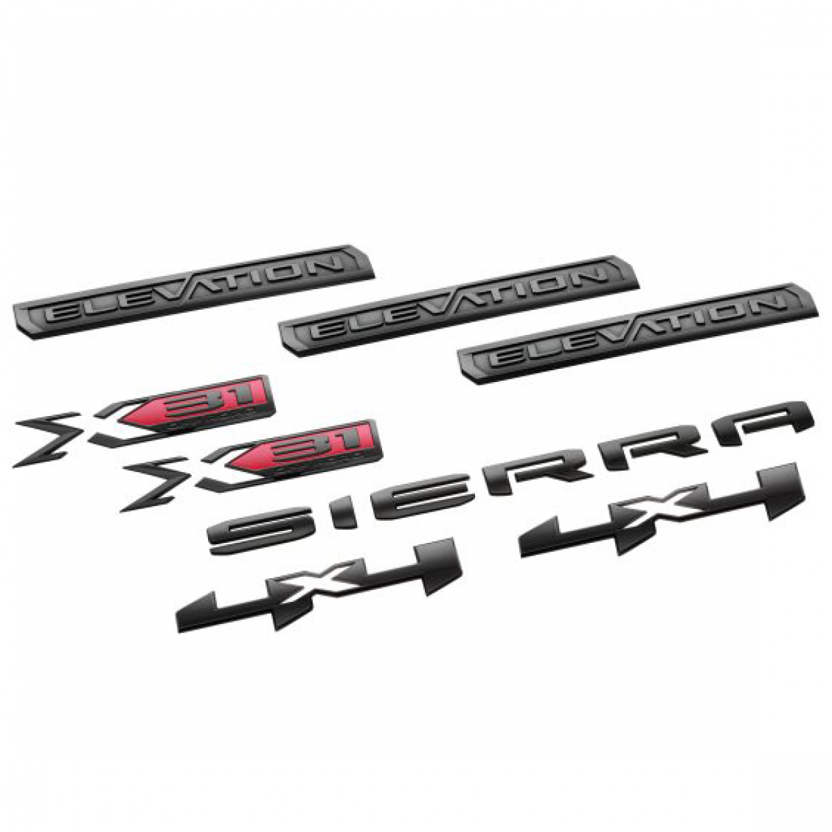 GMC Exterior Emblems - Sierra Elevation, Black 85160690