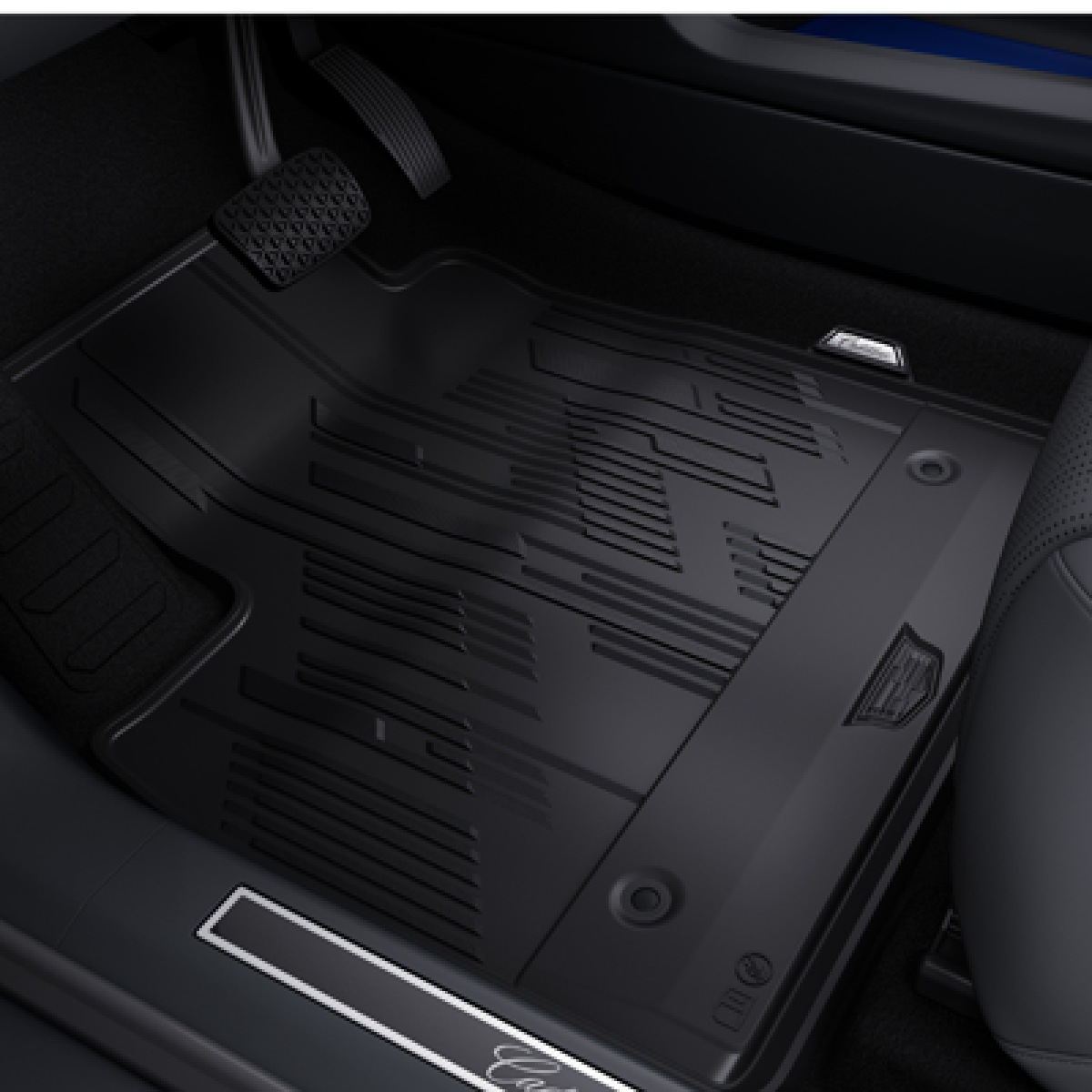 Cadillac Floor Mats - Front & Rear Premium All Weather, Cadillac Logo, Noir 85642517
