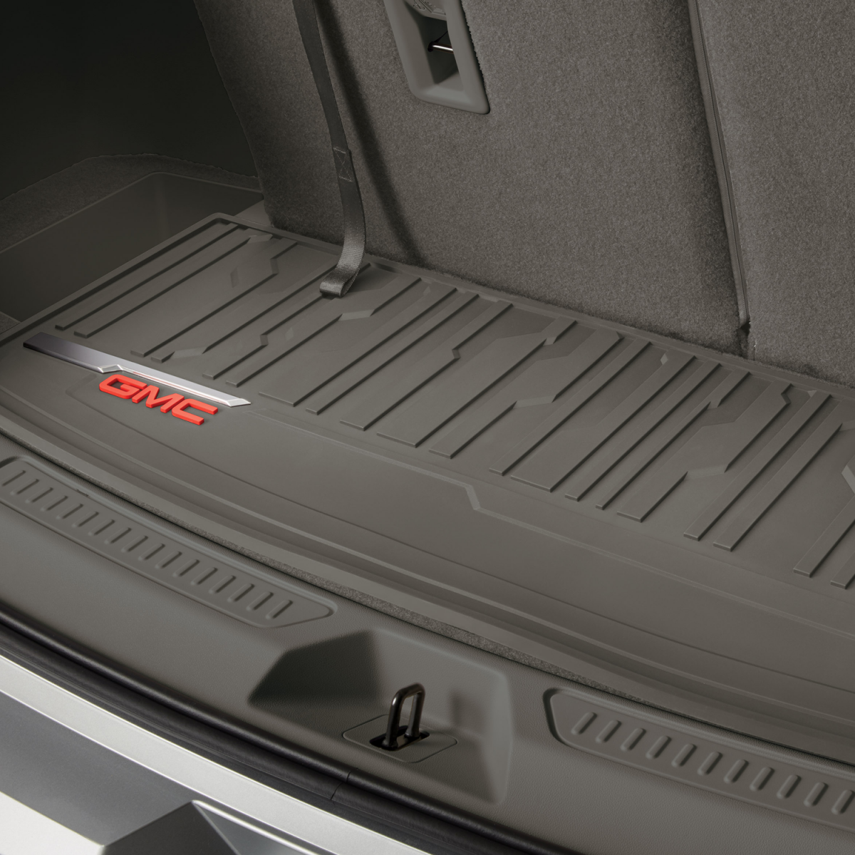 GMC Cargo Mat - Premium All-Weather, GMC Logo, Dark Ash Grey for 2017-2023 Acadia 85131802