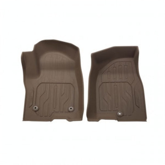 GMC Floor Liners - Front Premium All Weather, GMC Logo, Teak 84646701