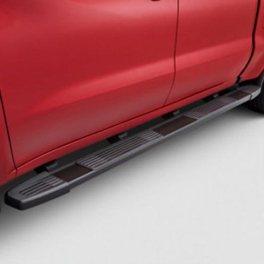 GMC Tubular Assist Steps - 6 inch, Rectangular, Wheel-To-Wheel, Black 84126246