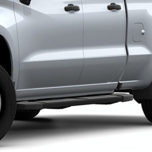 GMC Tubular Assist Steps - 6 inch, Rectangular, Black 84011395