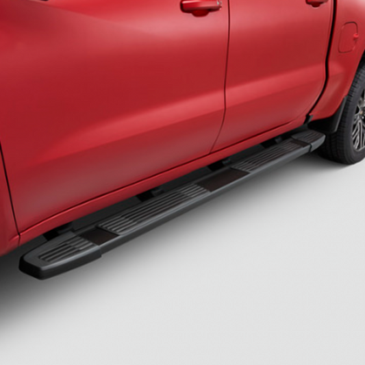 GMC Tubular Assist Steps - 6 inch, Rectangular, Black 84676694