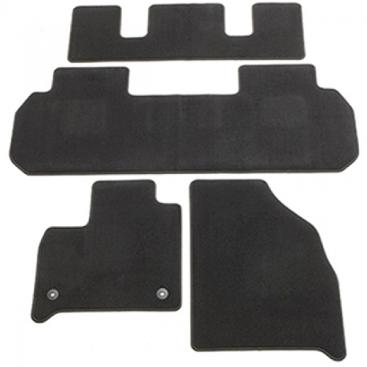 Chevrolet Floor Mats - First, Second & Third Row Carpet, Captain's, Jet Black for 2018-2022 Traverse 85136043