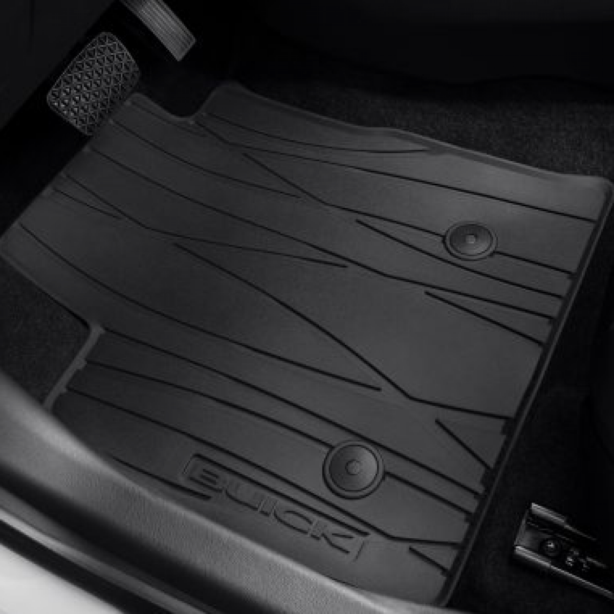 Buick Floor Mats - Front & Rear Premium All Weather, AWD, Buick Script, Ebony for 2021-2024 Encore GX 42664379