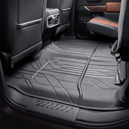 Chevrolet Floor Liners - Second-Row Premium All Weather, Jet Black for 2019-2024 Silverado 1500 84375013