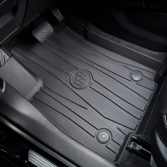 Buick Floor Liners - Front Premium All Weather, Buick Logo, Ebony 42533128
