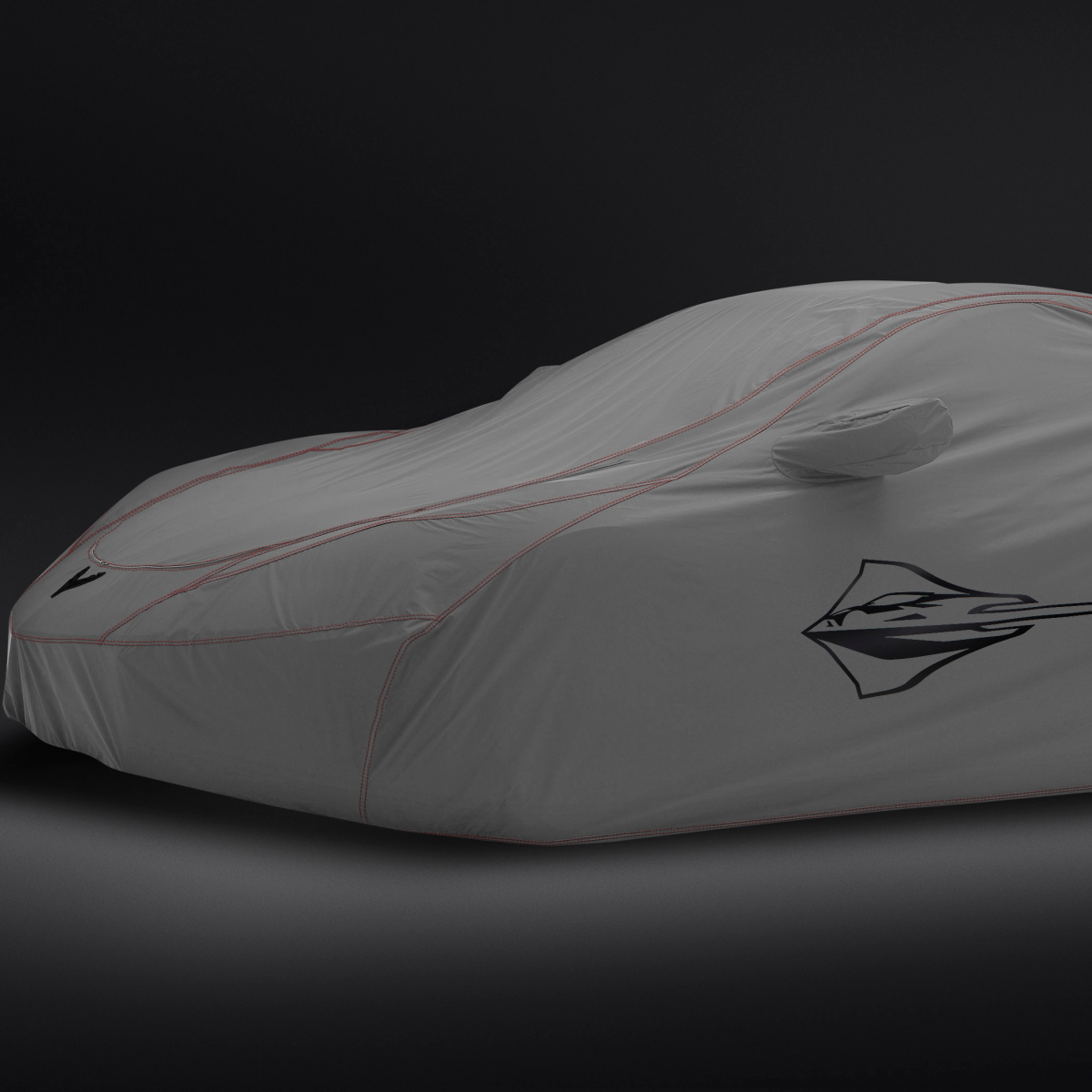 Chevrolet 2022-2024 Corvette Vehicle Cover - Outdoor, With Access Panels, Stingray Logo, Grey 85138417