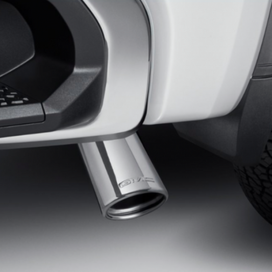 GMC Exhaust Tip - Single Outlet, 4.3L or 5.3L, GMC Logo, Polished Stainless Steel 84722773