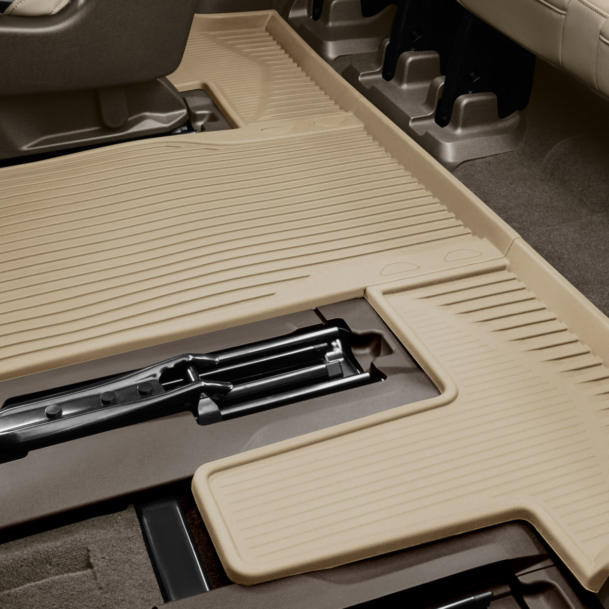 Cadillac Floor Liners - Third Row Premium All Weather, Capitain's, Parchment 84700154