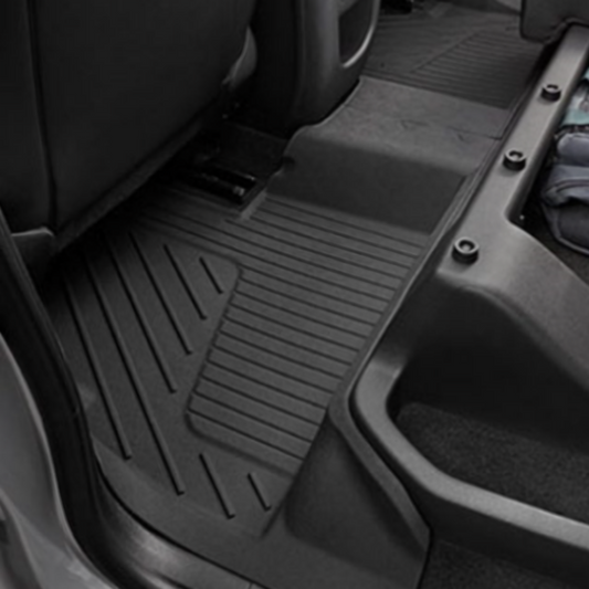 GMC Floor Liners - Second-Row Premium All Weather, Jet Black for 2016-2022 Canyon 84708335