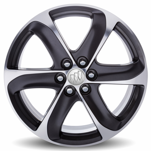 Buick 20 inch Wheel - 6-Spoke, Satin Graphite Finish with Ultra-Bright Machined Face 84663434