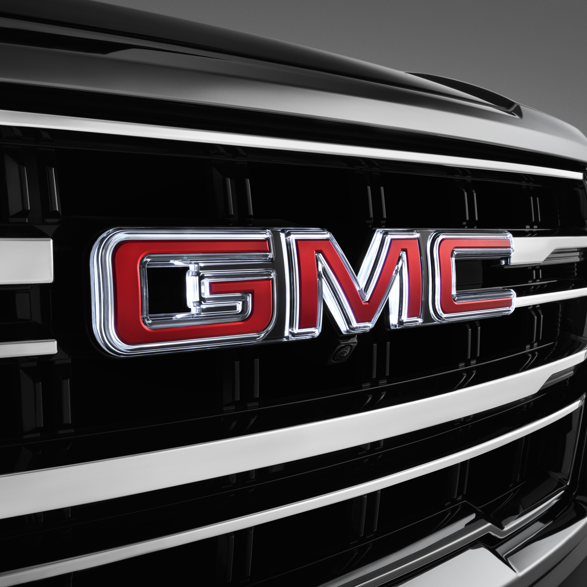 GMC Exterior Emblems - Illuminated GMC Emblem, Red 86537582