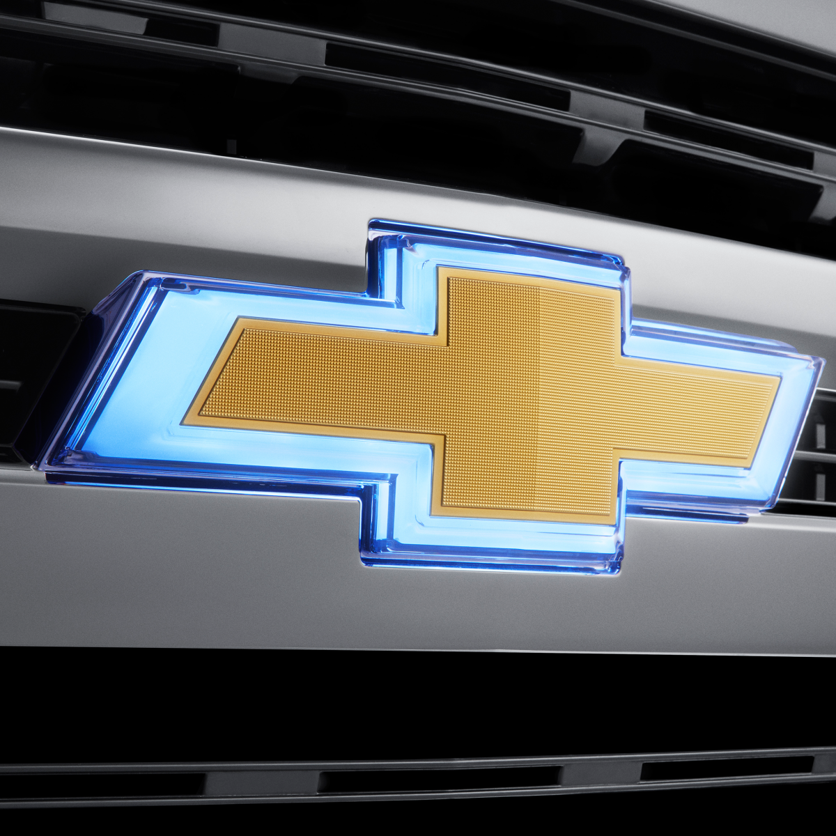 Chevrolet Exterior Emblems - Front Illuminated Bowtie Emblem, Gold 85515612