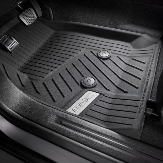 GMC Floor Liners - Front Premium All Weather, GMC Logo, Jet Black 84708359