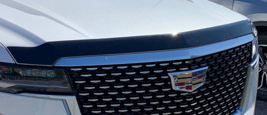Cadillac Moulded Hood Protector - Associated Accessories, Aeroskin, Matte Black 19420503