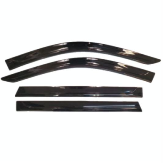 Chevrolet Side Window Weather Deflector - Associated Accessories, 4-Piece, Tape-On, Smoke Black 19420511