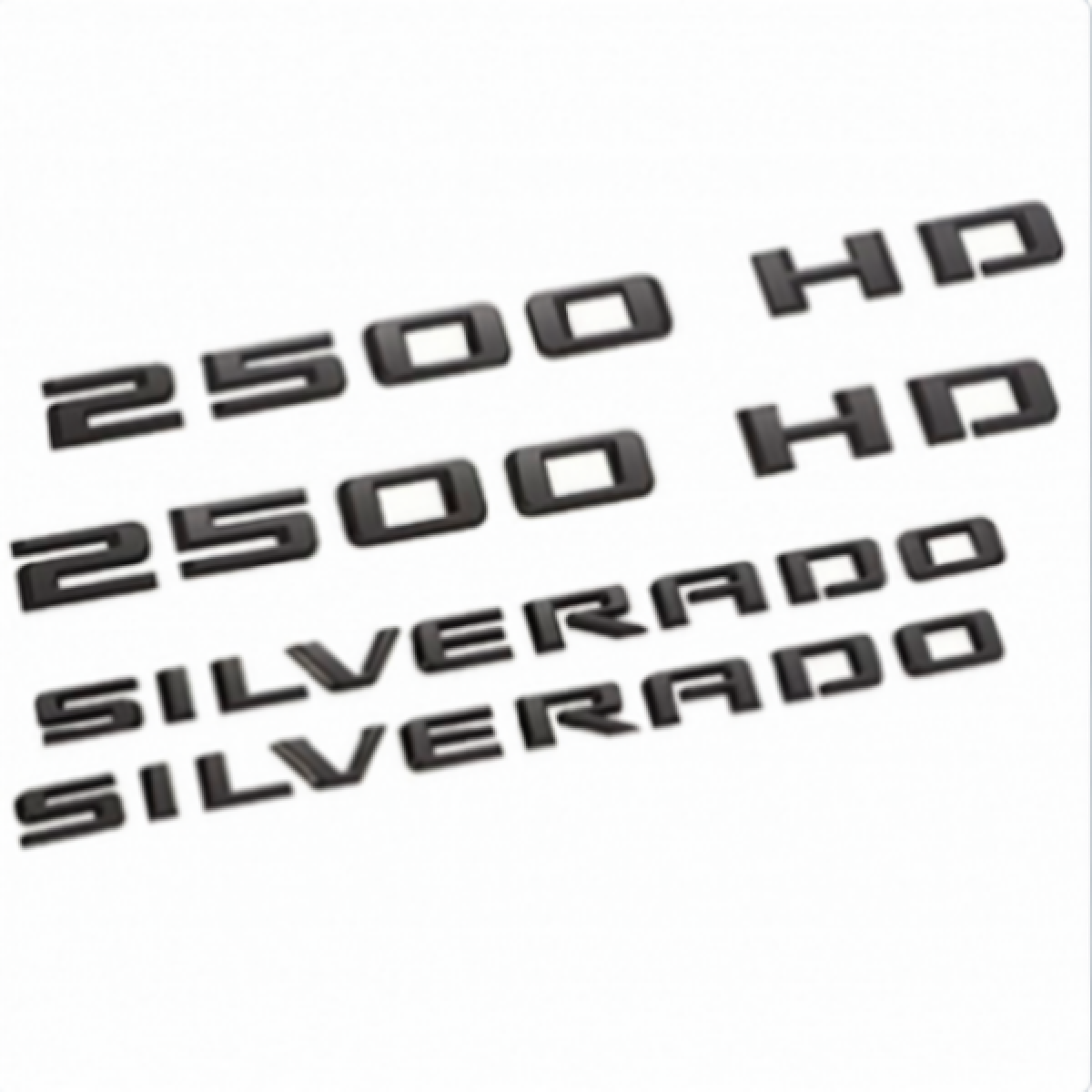 Chevrolet Exterior Emblems - Silverado 2500 HD, Black 84806915