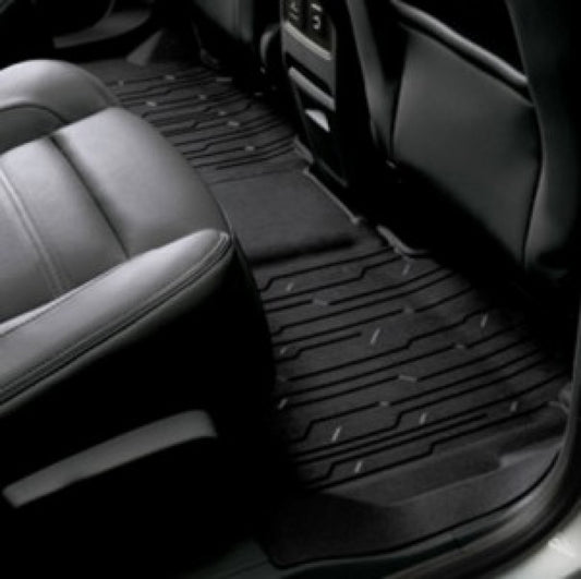 GMC Floor Liners - Second-Row Premium All Weather, Jet Black for 2017-2023 Acadia 23356364