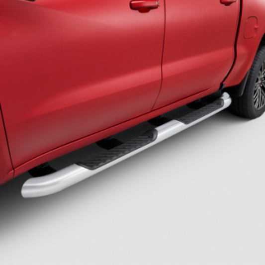 GMC Tubular Assist Steps - 4 inch, Round, Chrome 84011356