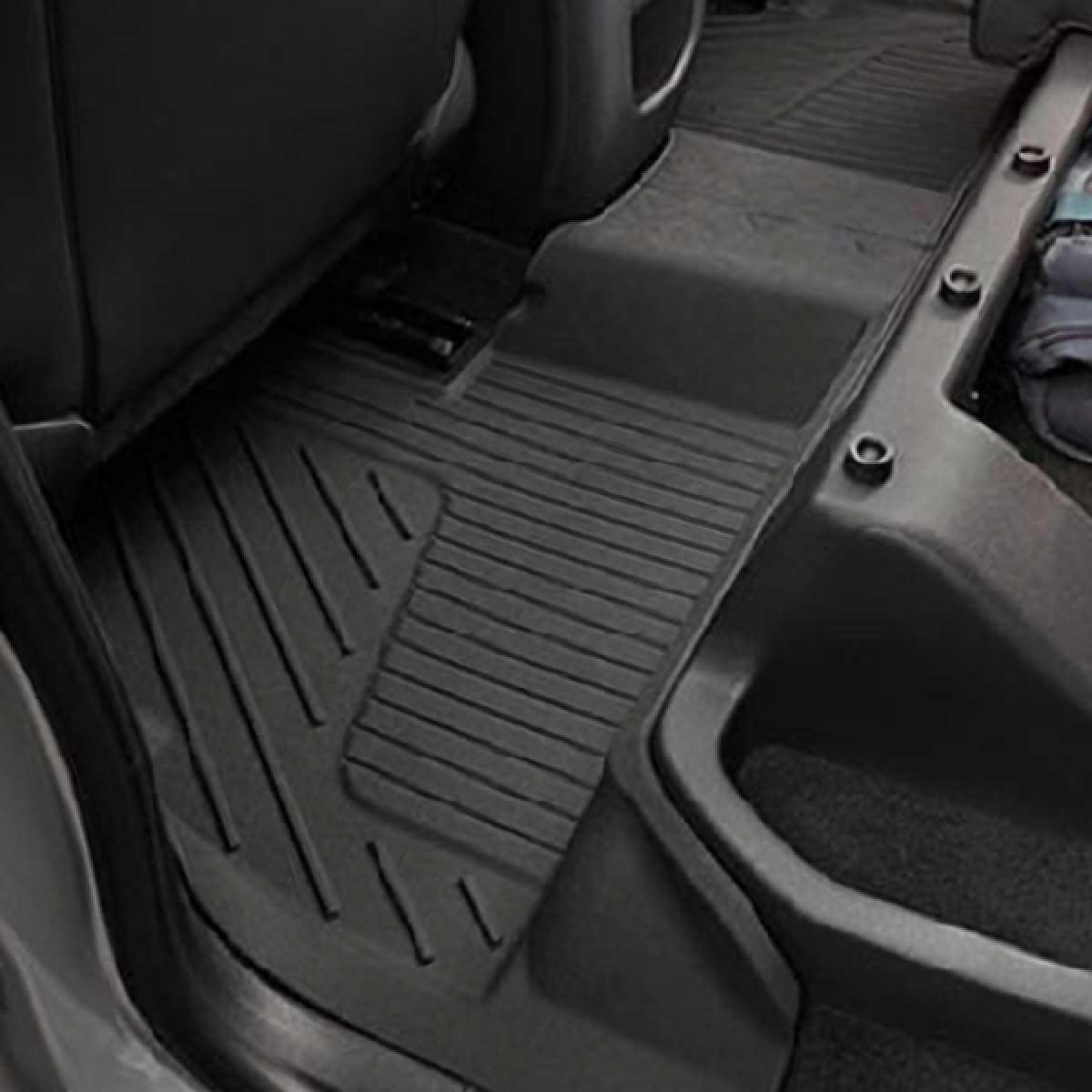 GMC Floor Liners - Second-Row Premium All Weather, Jet Black for 2016-2021 Canyon 84708341