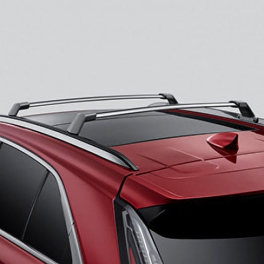 Cadillac Roof Rack Cross Rail Package - Satin Chrome OMS STOCKING PART 84486224