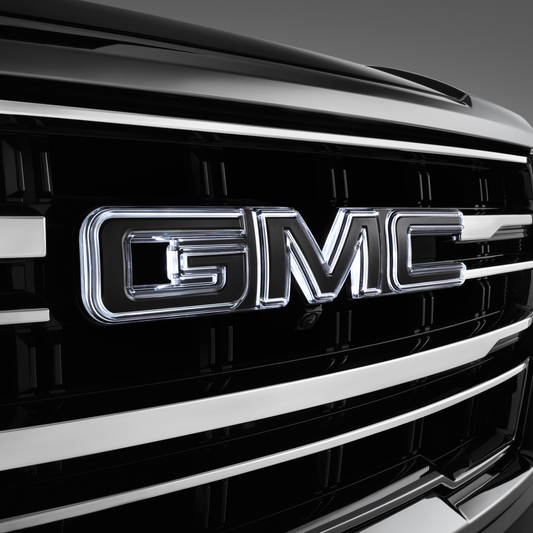 GMC Exterior Emblems - Illuminated GMC Emblem, Black for 2021-2024 Yukon 86537580