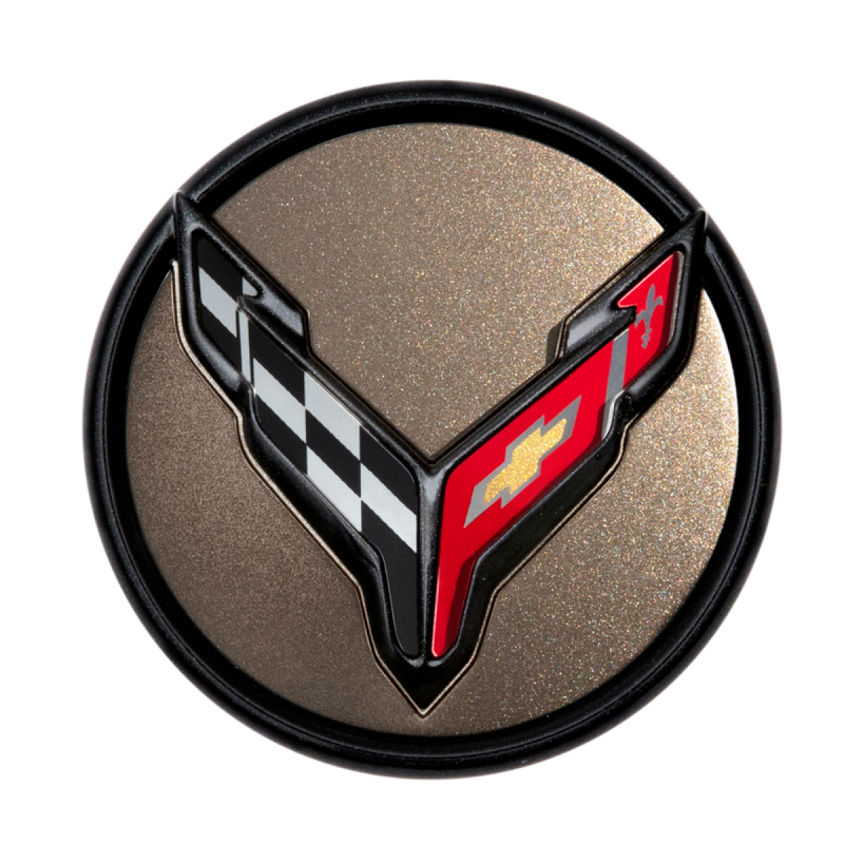 Chevrolet Centre Cap - Tech Bronze with Crossed Flags Logo 84384896