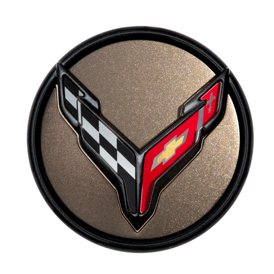 Chevrolet Centre Cap - Tech Bronze with Crossed Flags Logo 84384896
