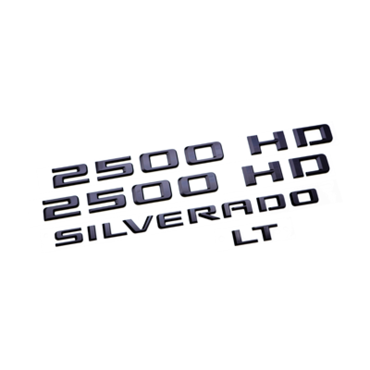 Chevrolet Exterior Emblems - Silverado 2500 HD LT, Black 85592715