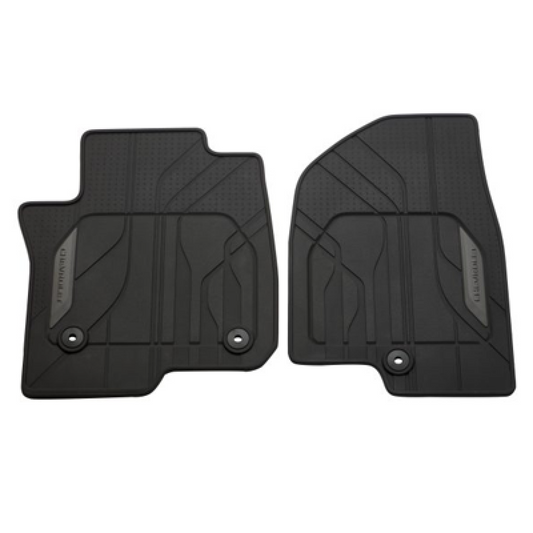 Chevrolet Floor Mats - Front Premium All Weather, Chevrolet Script, Jet Black 84503126