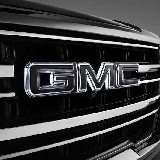GMC Exterior Emblems - Illuminated GMC Emblem, Black 86537580