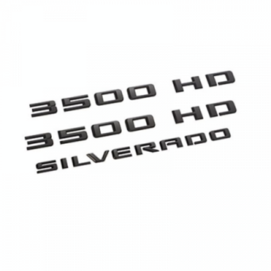 Chevrolet Exterior Emblems - Silverado 3500 HD, Black 84806917