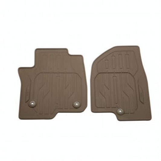 GMC Floor Mats - Front Premium All Weather, GMC Script, Fawn 84701526