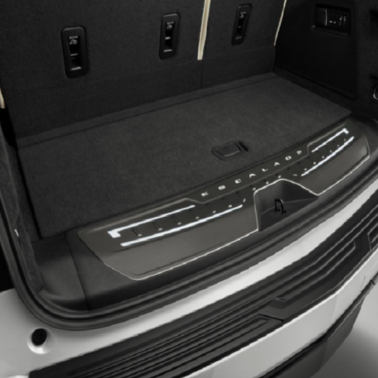Cadillac Trunk Sill Plate - Illuminated, Jet Black 84429063