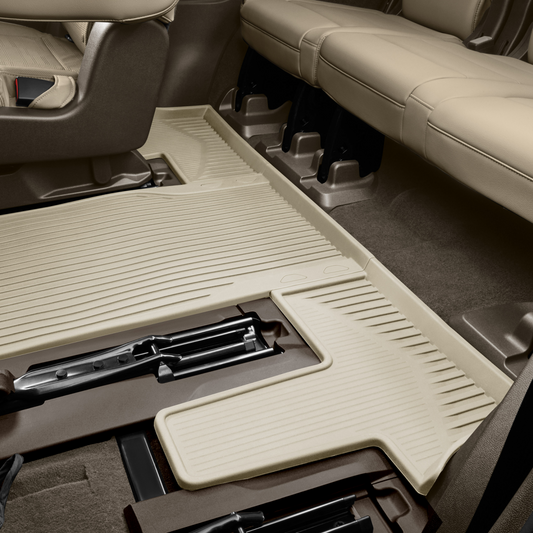 Cadillac Floor Liners - Third Row Premium All Weather, Capitain's, Whisper Beige 84700156