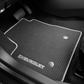 Chevrolet Floor Mats - Front & Rear Premium Carpet, FWD, Chevrolet Logo, Jet Black with Medium Ash Grey Binding for 2021-2023 Trailblazer 42669374