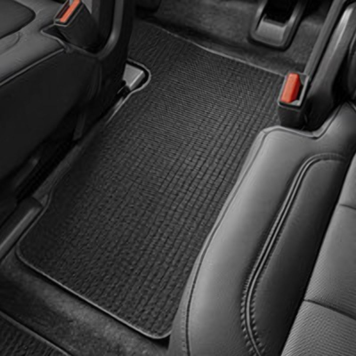 Chevrolet Floor Mats - Third Row Premium Carpet, Captain's, Jet Black with Titanium Stitching for 2018-2023 Traverse 84188776